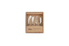 Darsa Cheese Knife Set - Brushed Silver (Set of 4)