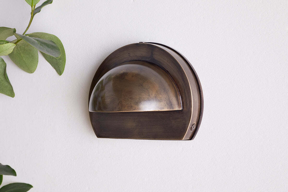 Datu Outdoor Wall Lamp - Antique Brass