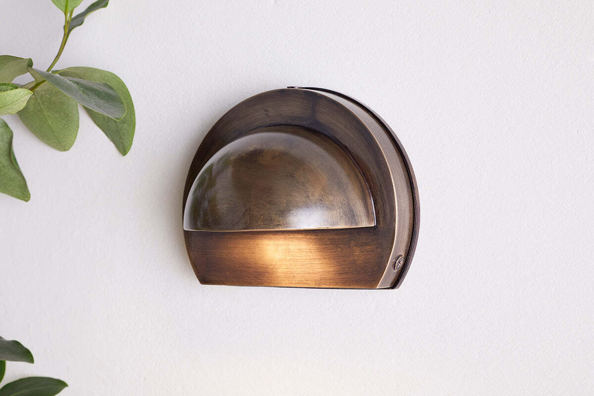 Datu Outdoor Wall Lamp - Antique Brass