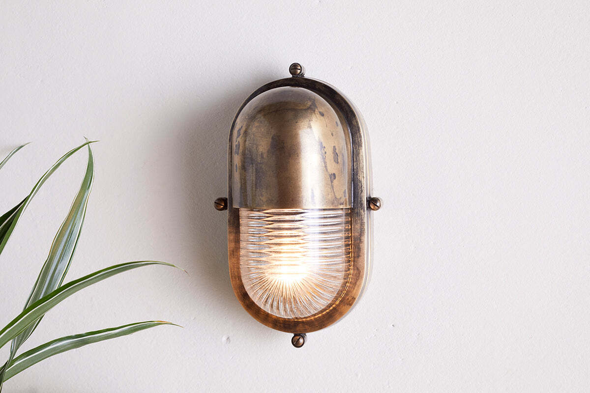 Denaya Outdoor Wall Lamp - Antique Brass