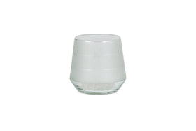 Dera Etched Recycled Glass Tealight Holder