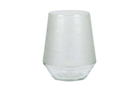 Dera Etched Recycled Glass Tealight Holder