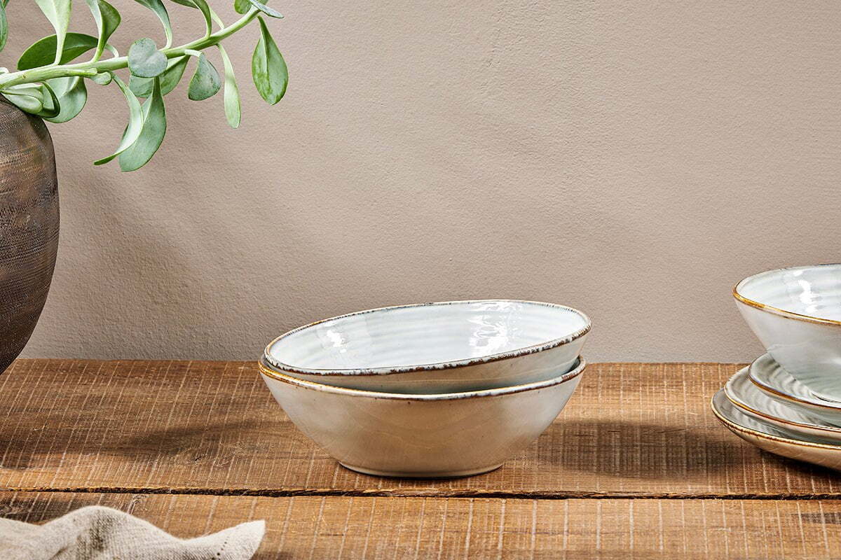 Dhanuk Ceramic Cereal Bowl - Cream