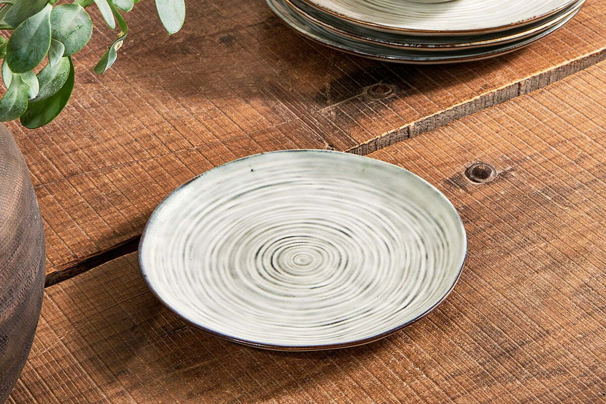 Dhanuk Ceramic Side Plate - Cream