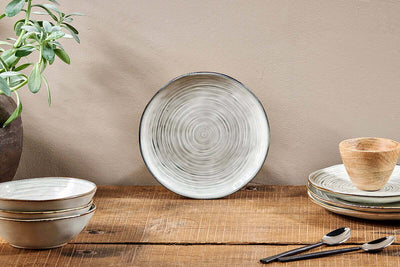 Dhanuk Ceramic Side Plate - Cream