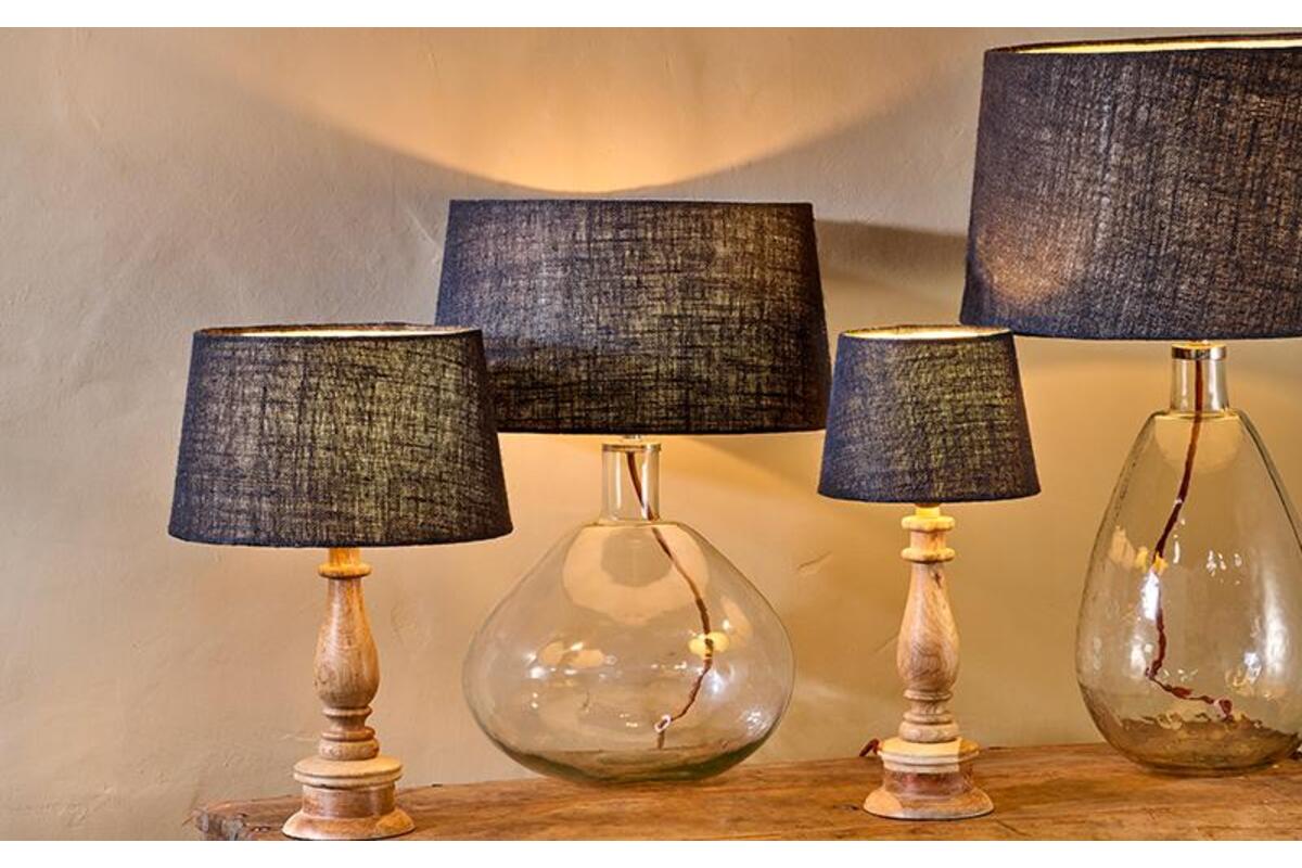 Dia Jute Lampshade - Ink