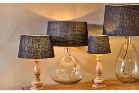 Dia Jute Lampshade - Ink