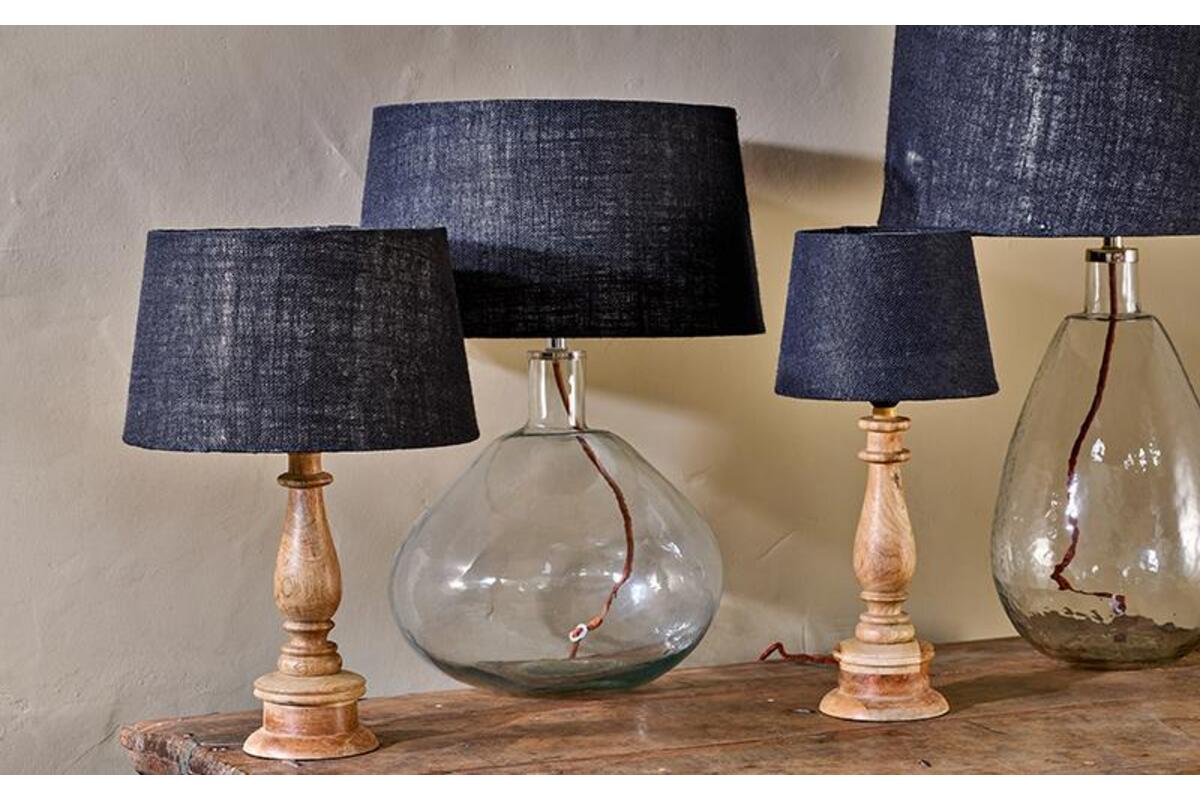 Dia Jute Lampshade - Ink