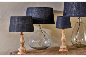 Dia Jute Lampshade - Ink
