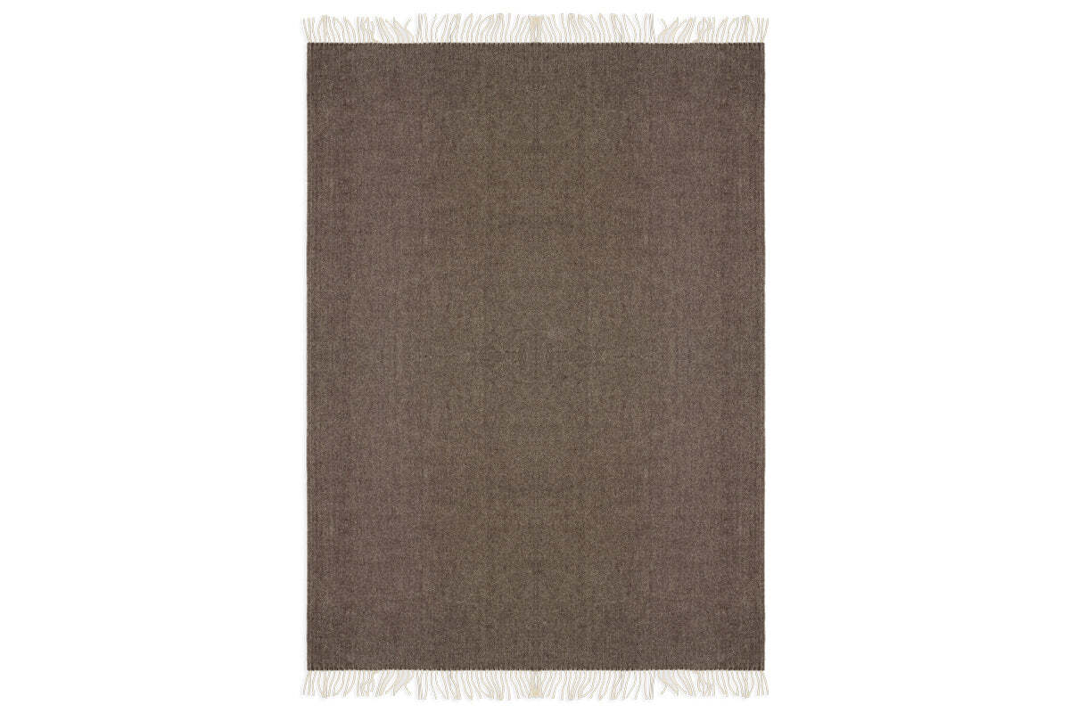Dilli Wool Throw - Dark Brown