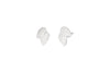 Elina Double Leaf Earrings - Silver