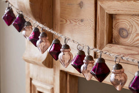 Ekiti Bauble Garland - Ruby & Copper