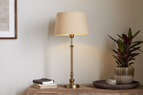 Ehadi Antique Table Lamp - Antique Brass