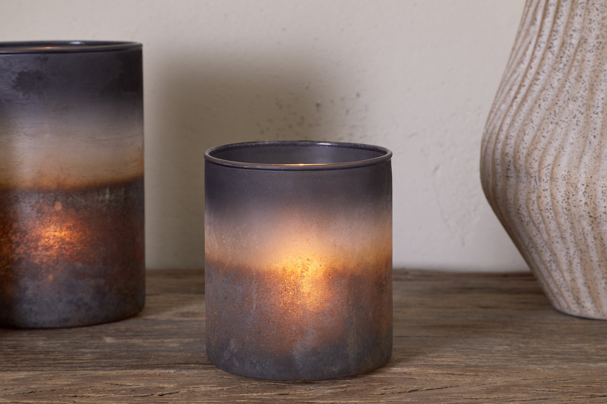 Etti Tealight Holders - Navy & Smoke