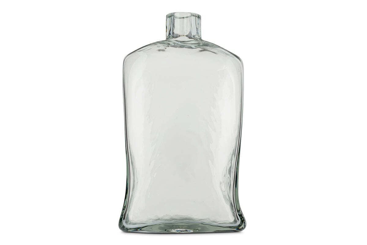 Ellam Recycled Glass Bottle Vase - Clear