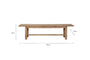 Fioni Reclaimed Wood Bench - Natural - Small-Trade nkuku