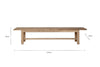 Fioni Reclaimed Wood Bench - Natural - Large-Trade nkuku