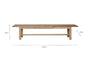 Fioni Reclaimed Wood Bench - Natural - Large-Trade nkuku