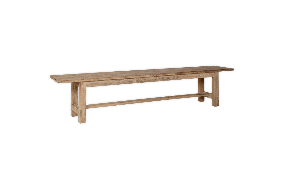 Fioni Reclaimed Wood Bench - Natural - Large-Trade nkuku