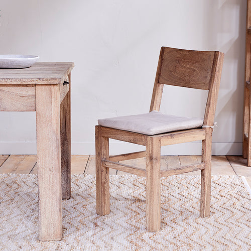 Fioni Reclaimed Wood Dining Chair - Natural-Trade nkuku