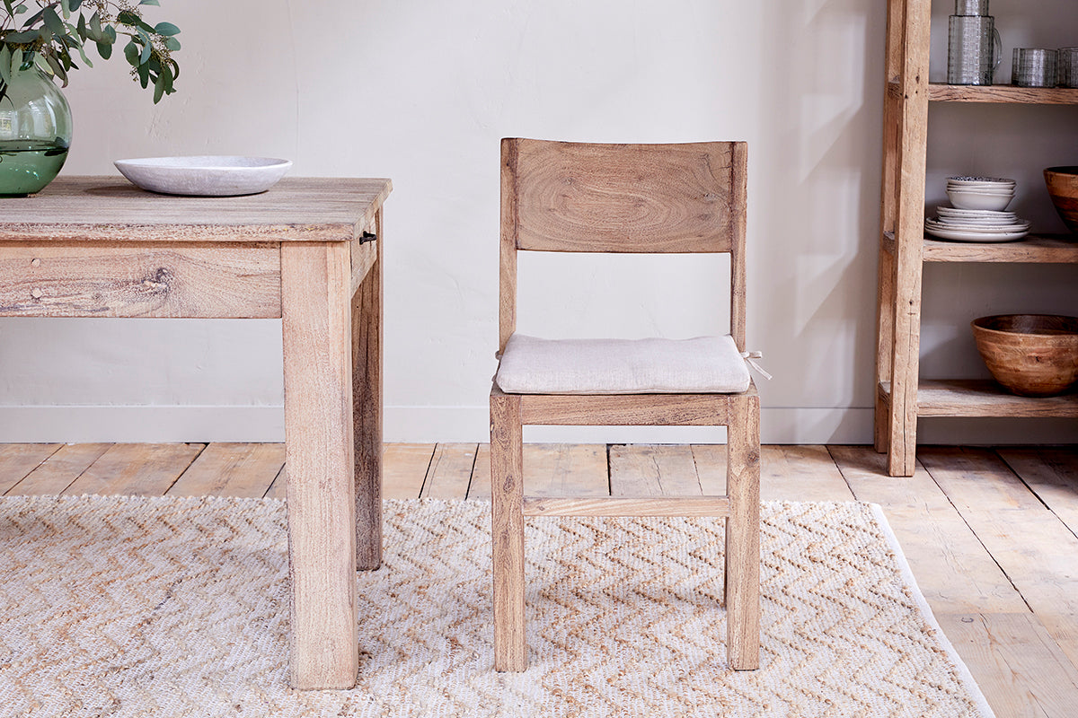 Fioni Reclaimed Wood Dining Chair - Natural-Trade nkuku