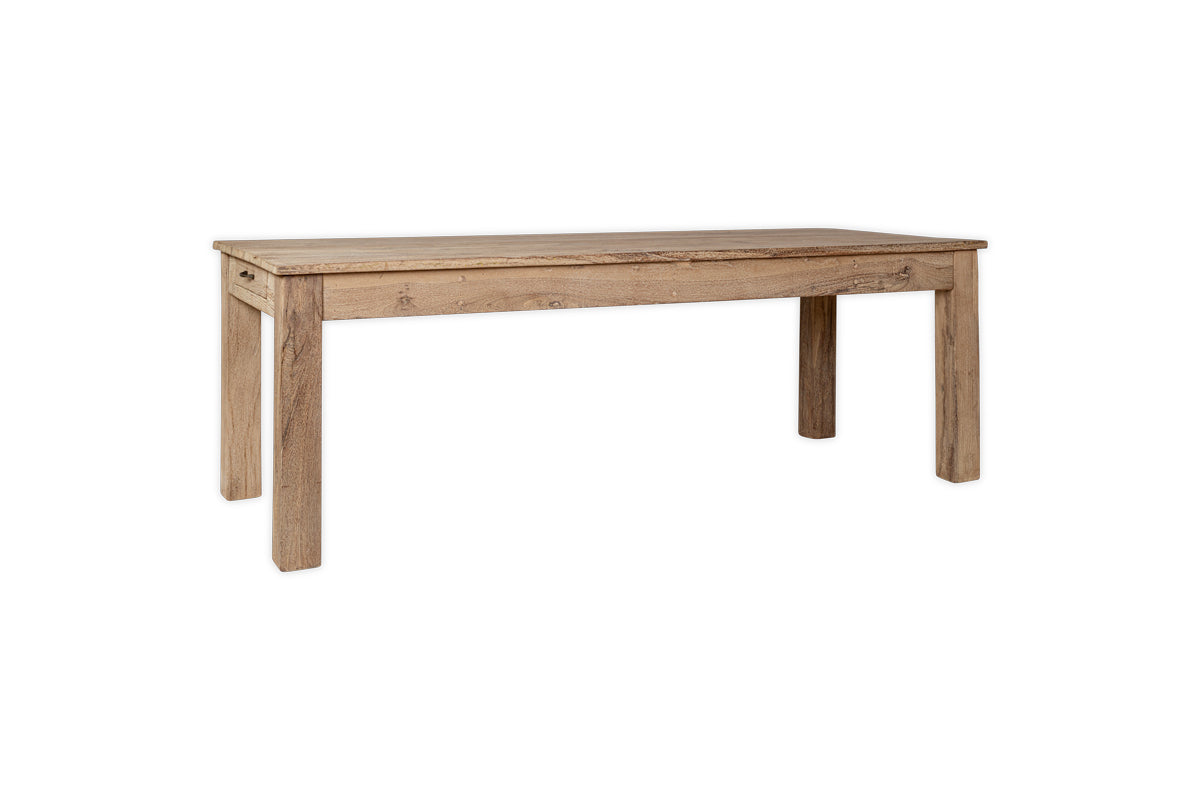 Fioni Reclaimed Wood Dining Table - Natural - Large-Trade nkuku