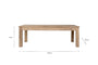 Fioni Reclaimed Wood Dining Table - Natural