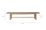 Fioni Reclaimed Wood Bench - Natural