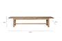 Fioni Reclaimed Wood Bench - Natural