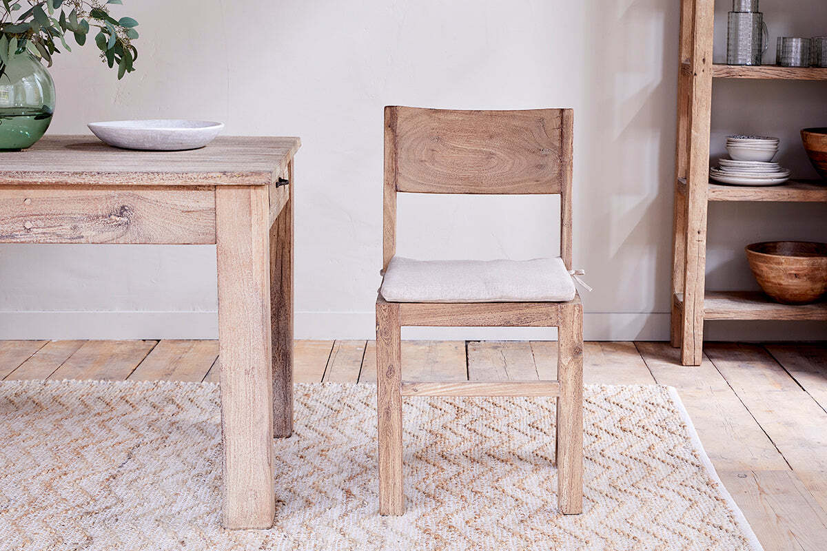 Fioni Reclaimed Wood Dining Chair - Natural