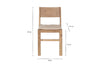 Fioni Reclaimed Wood Dining Chair - Natural