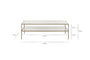 Nakuru Iron & Glass Coffee Table