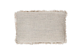 Gili Linen Cushion Cover - Dark Green & Natural