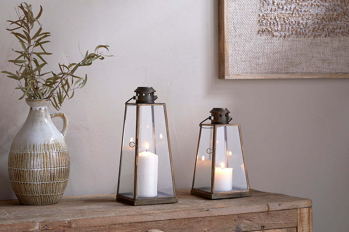 Giva Lantern - Antique Brass