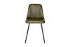 Harsha Leather Dining Chair - Rich Green-Trade nkuku