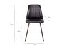 Harsha Leather Dining Chair - Aged Black-Trade nkuku