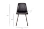 Harsha Leather Dining Chair - Aged Black-Trade nkuku