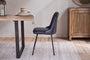 Harsha Leather Dining Chair - Aged Black-Trade nkuku