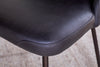 Harsha Leather Dining Chair - Aged Black-Trade nkuku