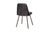 Harsha Leather Dining Chair - Aged Black-Trade nkuku