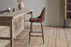 Harsha Leather Counter Chair - Chocolate Brown