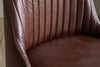 Harsha Leather Counter Chair - Chocolate Brown
