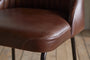 Harsha Leather Counter Chair - Chocolate Brown