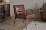 Hadithi Leather Occasional Chair - Chocolate Brown