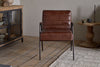 Hadithi Leather Occasional Chair - Chocolate Brown