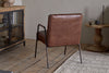 Hadithi Leather Occasional Chair - Chocolate Brown
