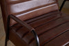 Hadithi Leather Occasional Chair - Chocolate Brown
