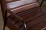 Hadithi Leather Occasional Chair - Chocolate Brown