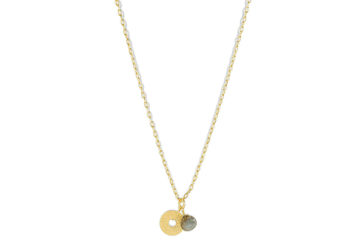 Hiral Labradorite Necklace - Gold