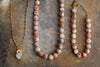 Hadari Rose Quartz Necklace - Gold